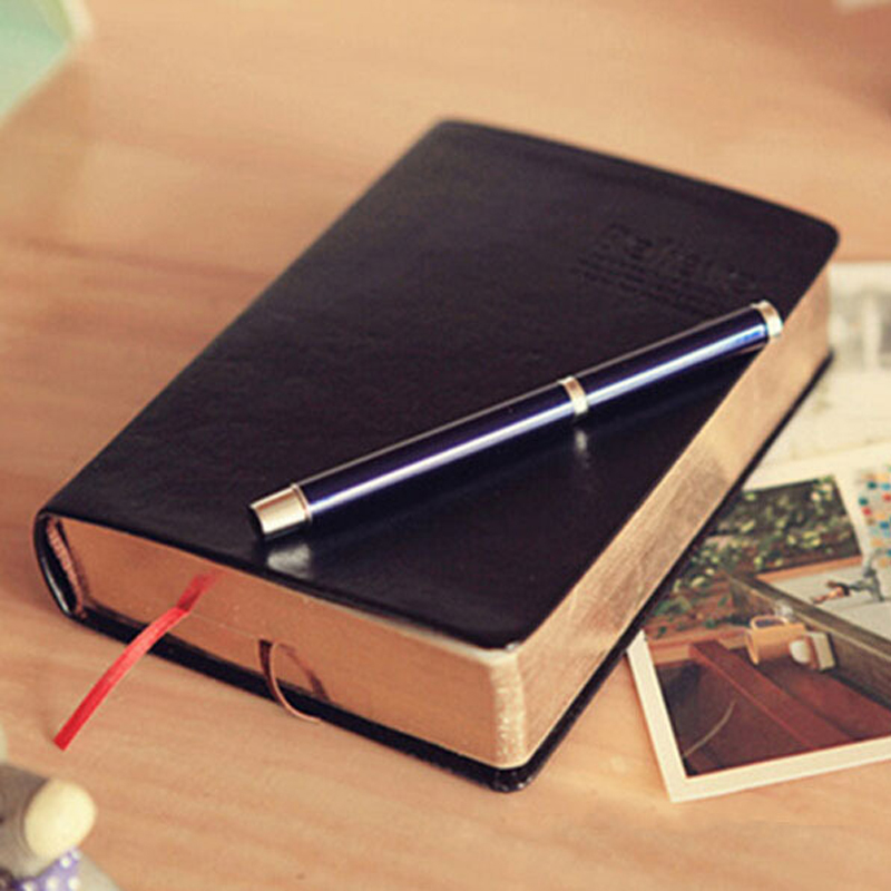 Vintage Leather Journal Notebook - 빈티지 두꺼운 가죽 빈 일기장, 레트로