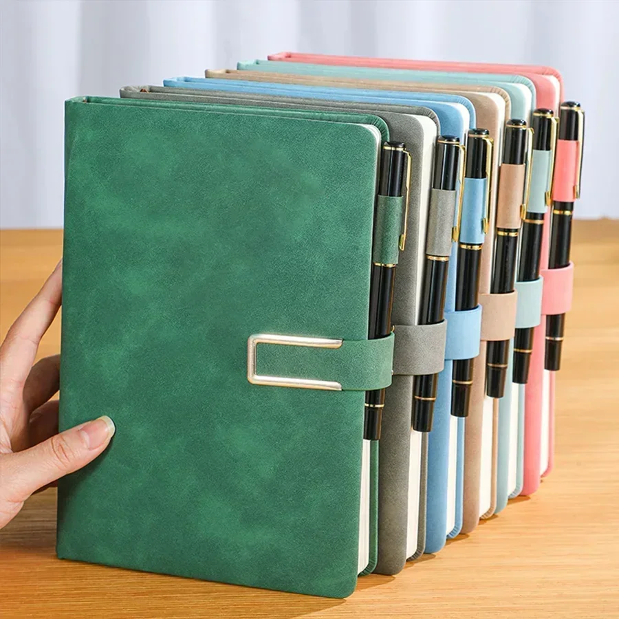 Vintage Leather Journal Notebook - 1개입 소프트커버 빈티지 A5 가죽 노트