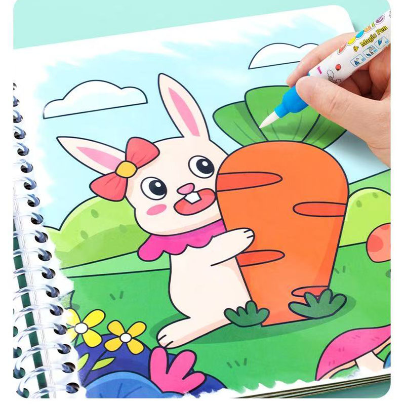 마법의 물 그림책 어린이 그림 장난감 재사용 가능한 색 - Reusable Water Magic Coloring Book 리뷰 및 가격