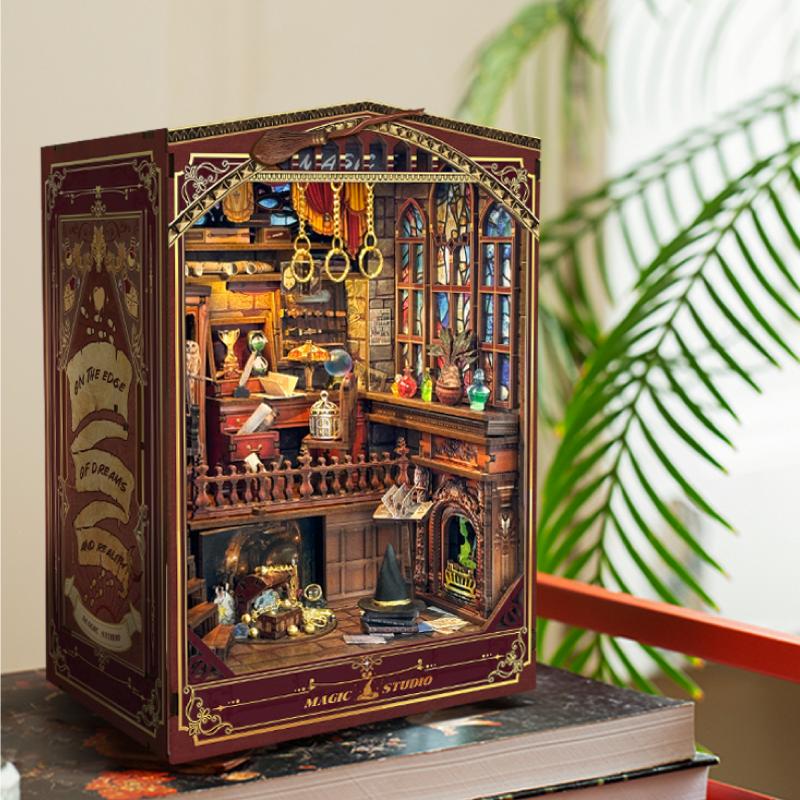 DIY 책 구석 선반 삽입 키트 매직 스튜디오 책장 나 - Diy Wooden Book Nook Kit Shelf Insert 리뷰 및 가격