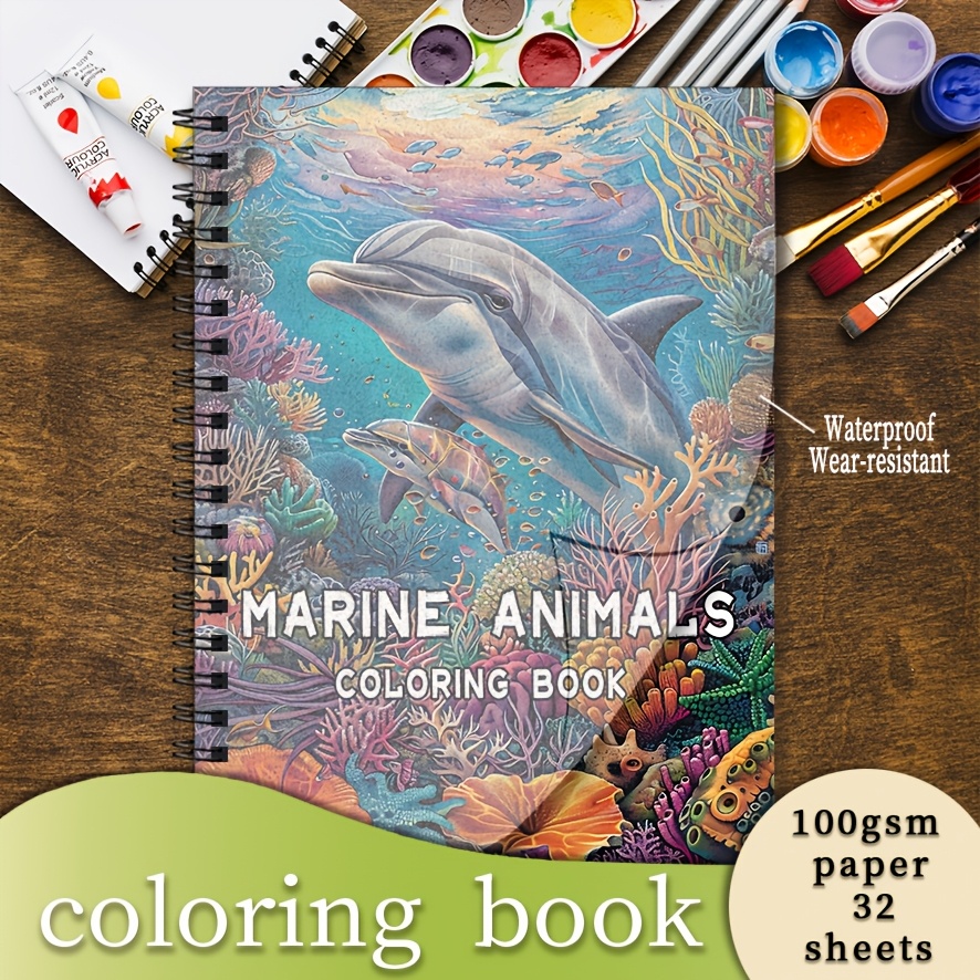 색칠 공부 책 - 8.3 x 11.2인치, 생생한 해양 - Adult Coloring Book Stress Relief 리뷰 및 가격