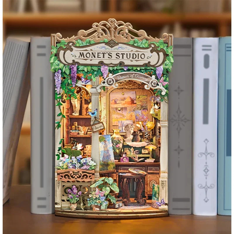 나무로 만든 모네 스튜디오 북 눅 선반 인서트 DIY  - Diy Wooden Book Nook Kit Shelf Insert 리뷰 및 가격