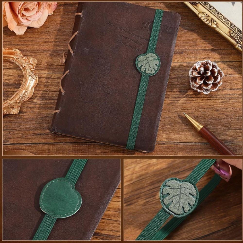 빈티지 탄성 밴드 가죽 북마크 분실 방지 다용도 PU  - Vintage Leather Journal Notebook 리뷰 및 가격