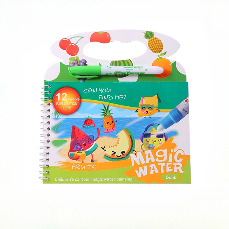 어린이 마법의 물 그림 책 아기를위한 재사용 가능한 낙 - Reusable Water Magic Coloring Book 리뷰 및 가격