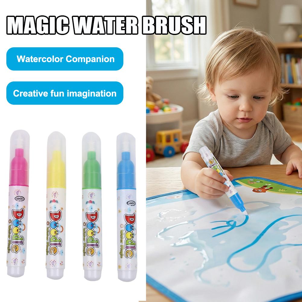 1/4PCS 재사용 가능한 매직 워터 펜, 물 그림책용 - Reusable Water Magic Coloring Book 리뷰 및 가격