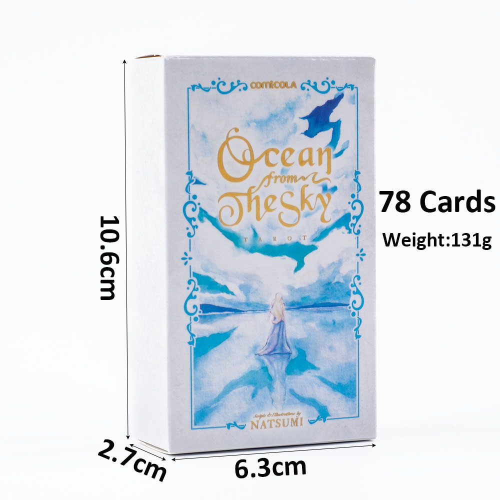 10.3*6cm 손으로 그린 수채화 타로 카드 - 하늘 - Tarot Deck With Guidebook 리뷰 및 가격