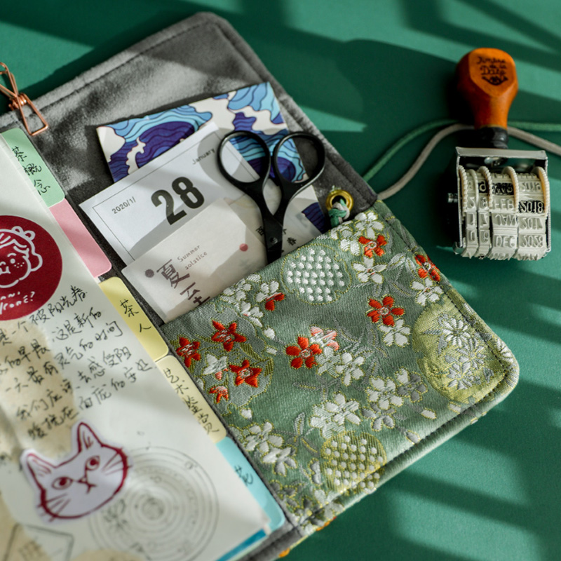 여자를위한 아름다운 노트 천 커버 복고풍 중국 스타일  - Vintage Leather Journal Notebook 리뷰 및 가격