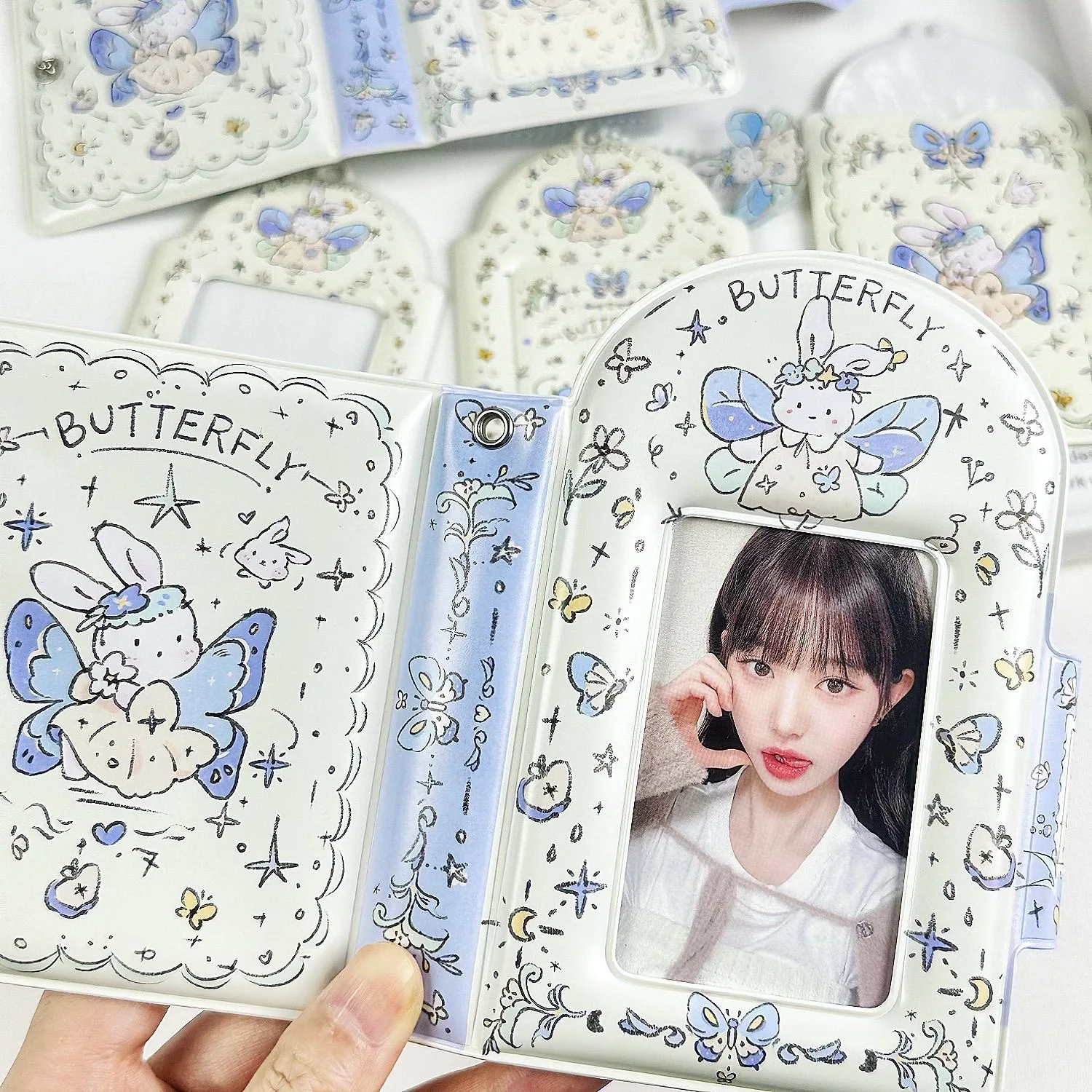 바인더 포토카드 거치대 케이팝 아이돌 사진 앨범, 투명 - Kpop Photo Card Binder 3 Inch 리뷰 및 가격