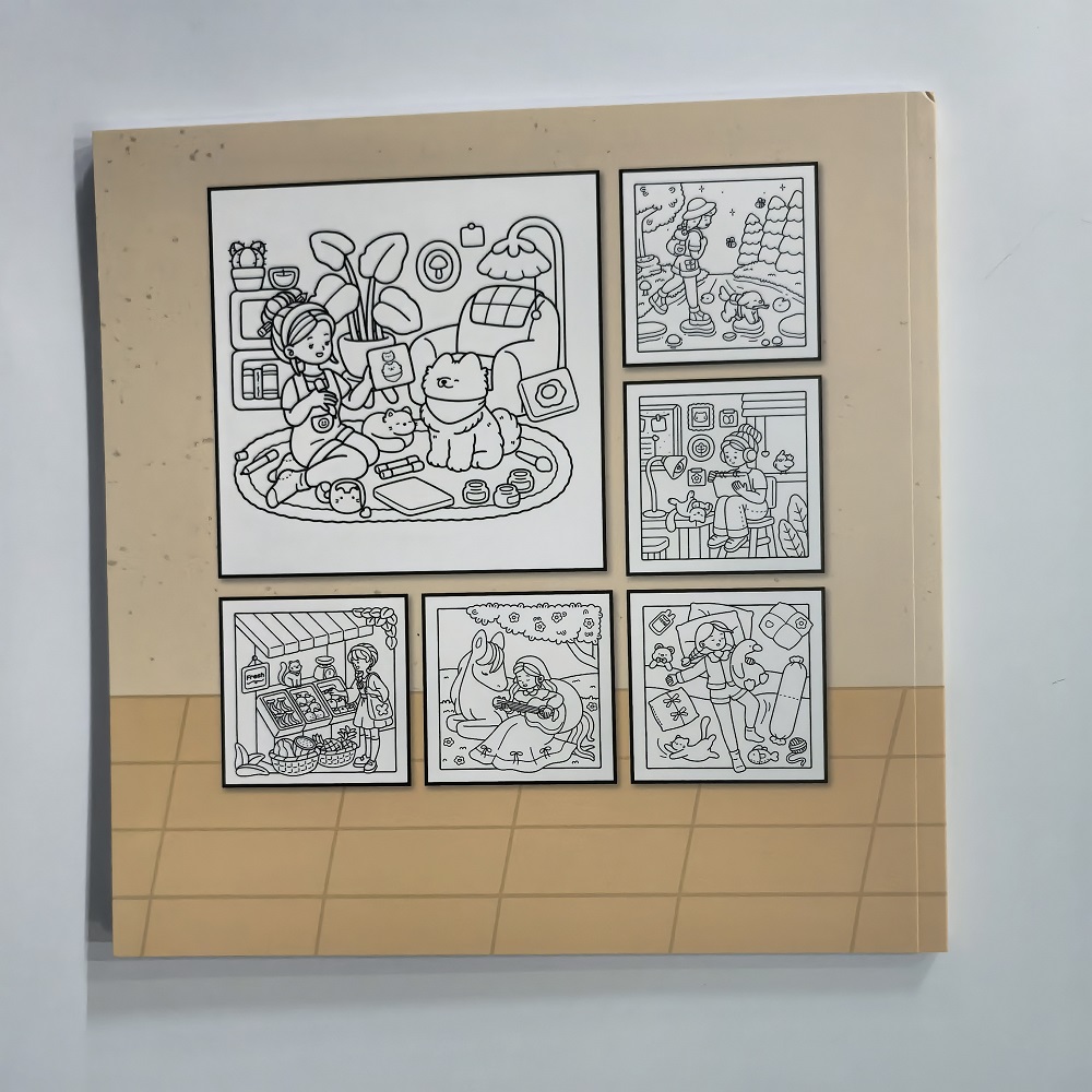 아늑한 시간 성인을 위한 귀엽고 쉬운 색칠하기 책 귀여 - Adult Coloring Book Stress Relief 리뷰 및 가격