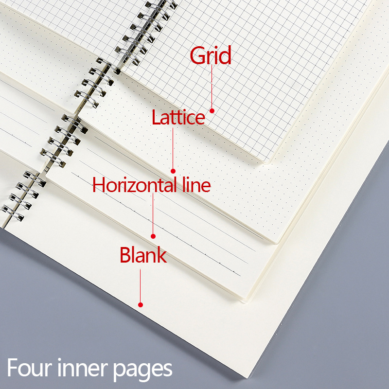 A5 A6 B5 나선형 책 코일 노트 할 일 줄 지어  - A5 Spiral Dotted Grid Notebook 리뷰 및 가격