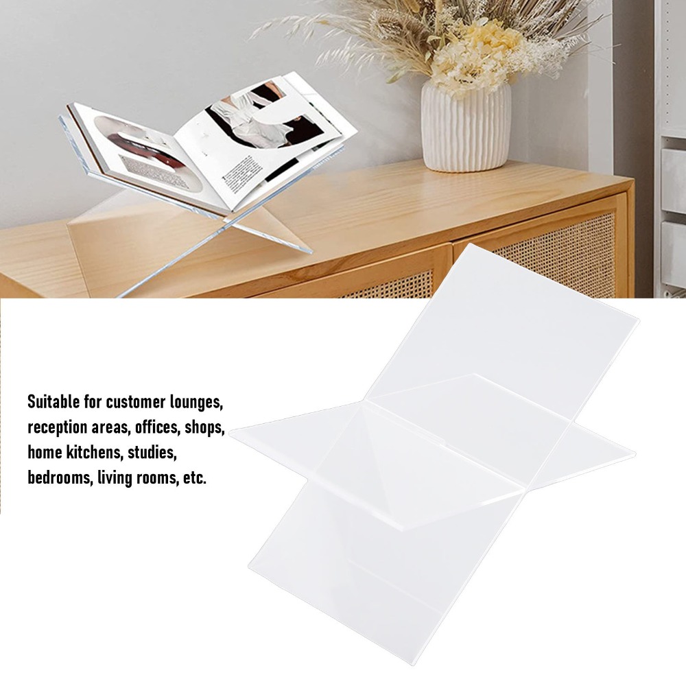 X자형 디자인 아크릴 책 거치대 1세트, 투명 아크릴  - Clear Acrylic Book Stand Holder 리뷰 및 가격