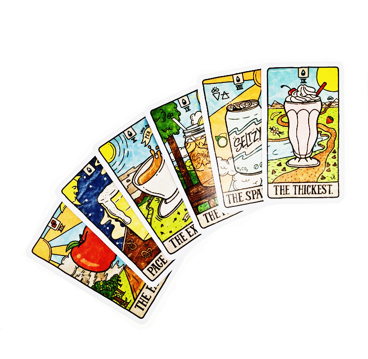 새로운 78개의 일러스트 음식 및 음료 카드 타로 컬렉 - Tarot Deck With Guidebook 리뷰 및 가격