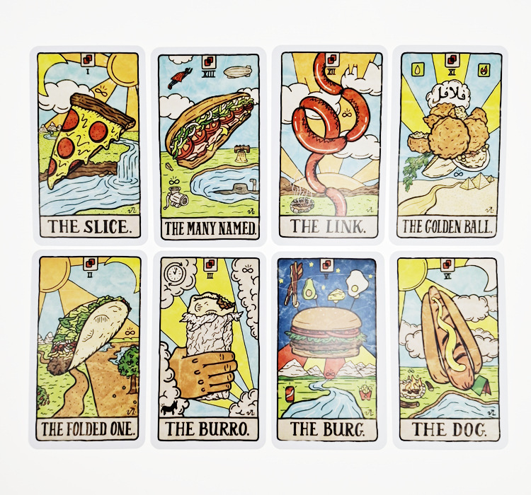 새로운 78개의 일러스트 음식 및 음료 카드 타로 컬렉 - Tarot Deck With Guidebook 리뷰 및 가격