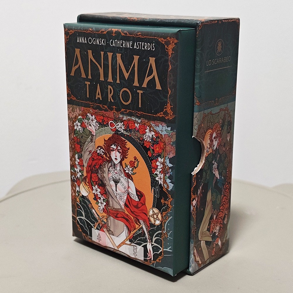 화려한 애니메이션 스타일 일러스트로 이중 엠보싱 처리된 - Tarot Deck With Guidebook 리뷰 및 가격