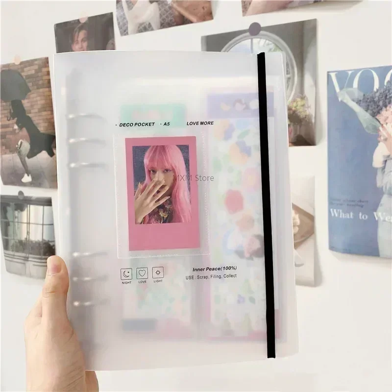 사진을위한 A5 포토 카드 홀더 앨범 바운드 포토 카드 - Kpop Photo Card Binder 3 Inch 리뷰 및 가격