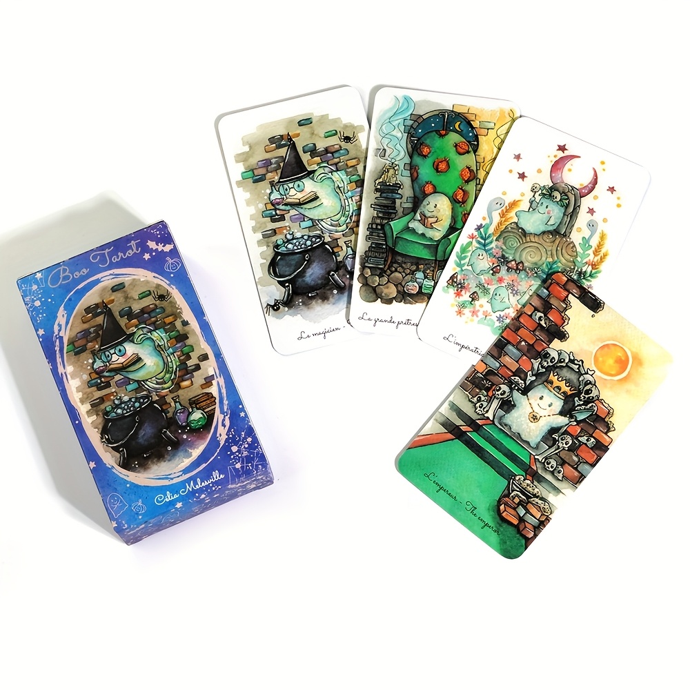 부 타로 데크 유령 유령 독서 카드 81 카드 - Tarot Deck With Guidebook 리뷰 및 가격